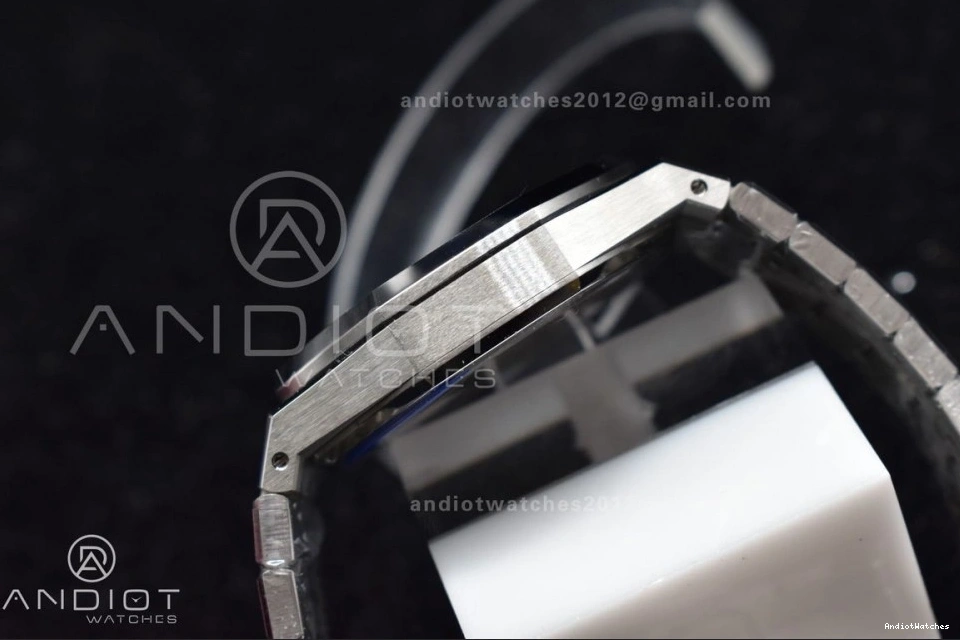 Textured SS 445 Dial Super Best 15500 1:1 Royal Edition 41mm on APSF Clone Lightweight A4302 Bracelet Blue SS Oak 0112